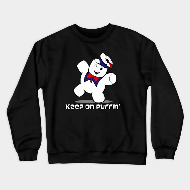 Stay Puft Marshmallow Cute Crewneck Sweatshirt by ArtofOldSchool